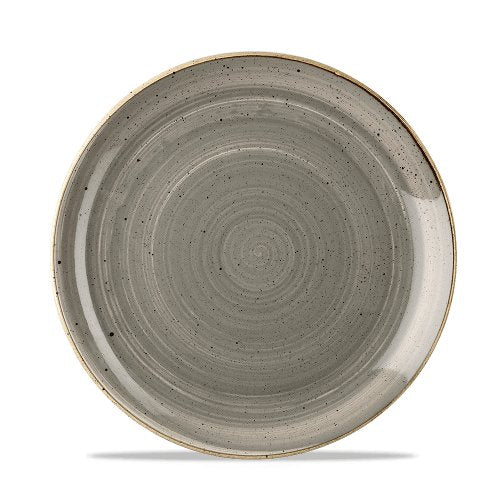 Churchill Super Vitrified Stonecast Peppercorn Grey Teller, geeignet für Gastronomie und tägliche Nutzung