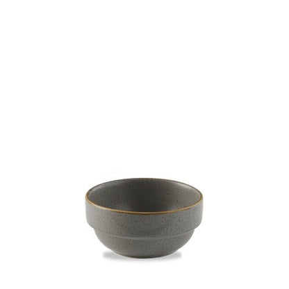 Churchill Super Vitrified Stonecast Peppercorn Grey Schale für Gastronomie