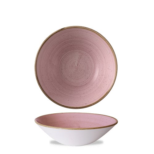 Churchill Super Vitrified Stonecast Petal Pink Teller Tief Coup 19cm für die Gastronomie