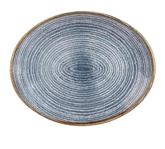 Churchill Super Vitrified Studio Prints Slate Blue Platte für Gastronomie und Catering
