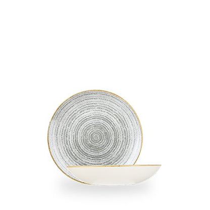 Churchill Super Vitrified Studio Prints Teller Steingrau, 18,2cm für Gastronomie