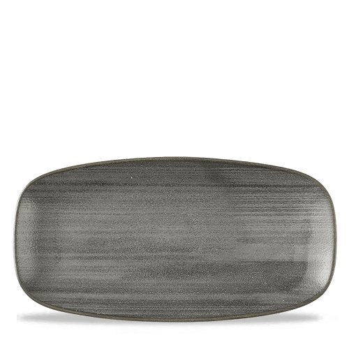 Churchill Super Vitrified Stonecast Raw Black Platte für die Gastronomie