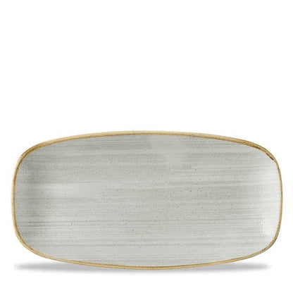 Churchill Super Vitrified Stonecast Raw Grey Platte für Gastronomie.