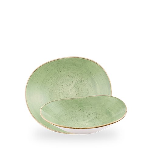 Churchill Stonecast Sage Green Opal-Schale 23cm für Gastronomie.