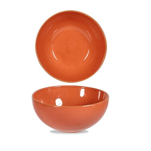 Churchill Super Vitrified Stonecast Spiced Orange Schale für Gastronomie