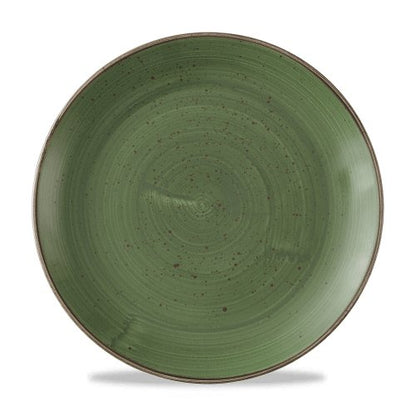 Churchill Super Vitrified Stonecast Sorrel Green Teller Flach Coup 28,8cm für den gastronomischen Einsatz.