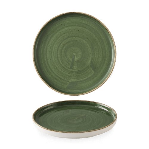 Churchill Super Vitrified Stonecast Sorrel Green Teller flach 21cm für Gastronomie