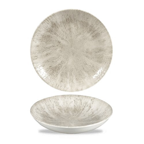 Churchill Super Vitrified Stone Agate Grey Teller Tief Coup 18,2cm für Gastronomie