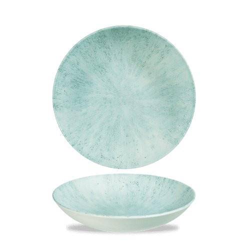 Churchill Super Vitrified Stone Aquamarine Teller für Gastronomie, spülmaschinengeeignet