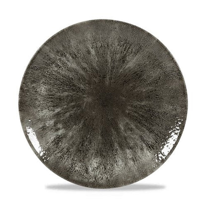 Churchill Super Vitrified Stone Quartz Black Teller für Gastronomie