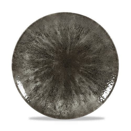 Churchill Super Vitrified Stone Quartz Black Teller für Gastronomie
