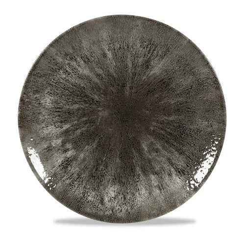 Churchill Super Vitrified Stone Quartz Black Teller für Gastronomie