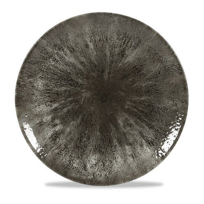 Churchill Super Vitrified Stone Quartz Black Teller für Gastronomie