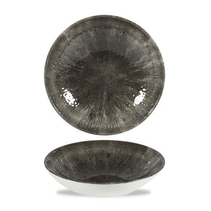Churchill Super Vitrified Stone Quartz Black Teller für Gastronomie und gewerbliche Nutzung