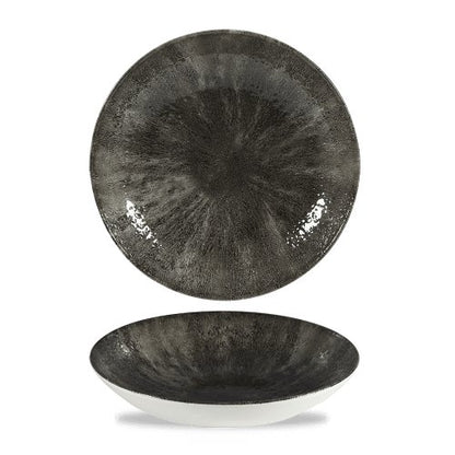 Churchill Super Vitrified Stone Quartz Black Teller für gastronomische Anwendungen