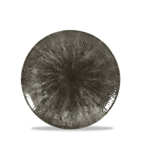 Churchill Super Vitrified Stone Quartz Black Teller für Gastronomie
