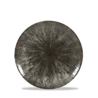 Churchill Super Vitrified Stone Quartz Black Teller für Gastronomie