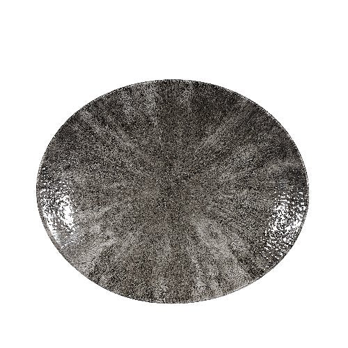Churchill Super Vitrified Stone Quartz Black Orbit Platte 25,5cm für elegante Servieranwendungen