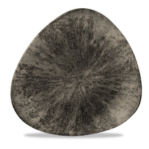 Churchill Super Vitrified Stone Quartz Black Teller, ideal für Gastronomie und ansprechende Präsentation.