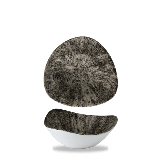 Churchill Super Vitrified Stone Quartz Black Schale für Gastronomie und kreative Präsentationen