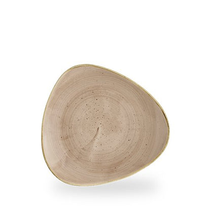 Churchill Super Vitrified Stonecast Truffle dreieckiger Teller für kreative Gastronomie.