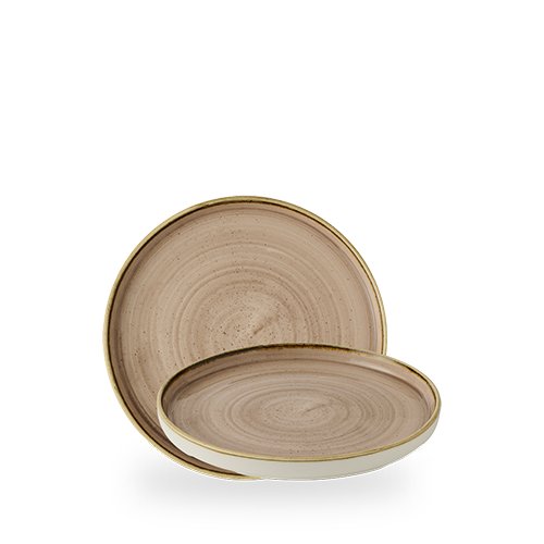 Churchill Stonecast Truffle Walled Plate 21 cm, ideal für gastronomische Einsätze.