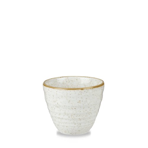 Churchill Super Vitrified Stonecast Barley White Ripple Chip Mug 28cl für Getränke im Gastronomiebereich