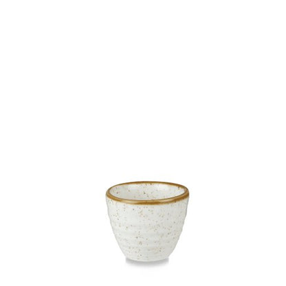 Churchill Super Vitrified Stonecast Barley White Ripple Dip Schale 5,7cl für Dips und Beilagen