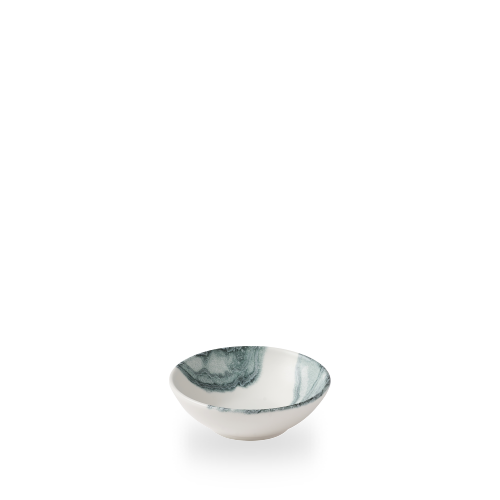 Churchill Super Vitrified Tide Black Contour Schale für kreative Speisenpräsentationen in der Gastronomie.