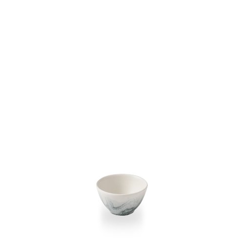 Churchill Super Vitrified Tide Black Contour Dip Schale für Dips und Saucen in der Gastronomie