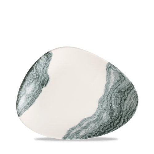 Churchill Super Vitrified Tide Black dreieckige Platte für moderne Gastronomie