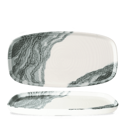 Churchill Super Vitrified Tide Black Platte für hochwertige Gastronomie.