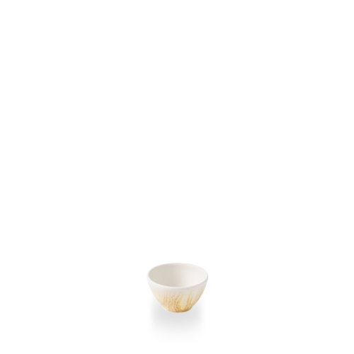 Churchill Super Vitrified Tide Gold Contour Dip Schale für Dips und Saucen im Gastronomieeinsatz