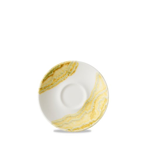Churchill Super Vitrified Tide Gold Espresso-Untertasse für Gastronomie