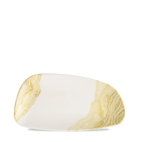 Churchill Super Vitrified Tide Gold Chefs Geo Platte für ansprechende Speisenpräsentationen