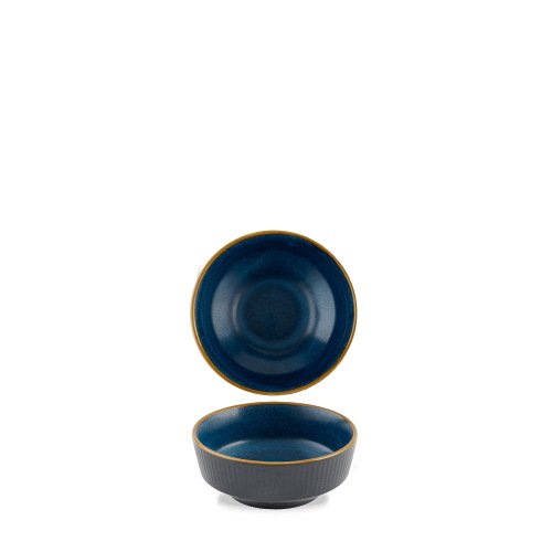 Churchill Super Vitrified Tokyo Blue Schale Auf Fuss für Gastronomie und Catering