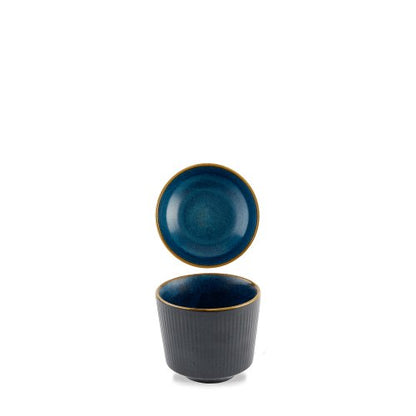 Churchill Super Vitrified Tokyo Blue Schale Auf Fuss für Gastronomie und Catering