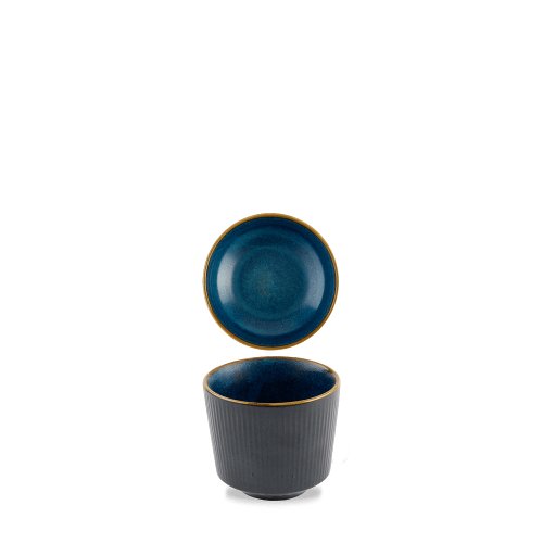 Churchill Super Vitrified Tokyo Blue Schale Auf Fuss für Gastronomie und Catering