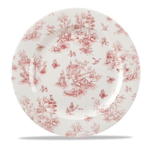 Churchill Super Vitrified Cranberry Toile Teller für professionelle Gastronomie