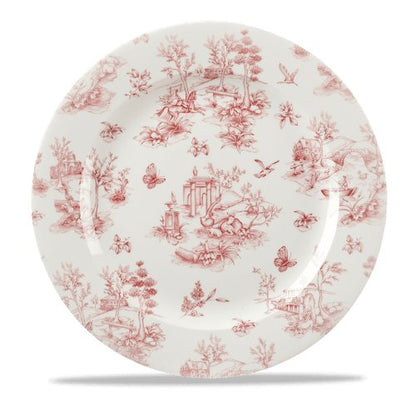 Churchill Super Vitrified Cranberry Toile Teller für professionelle Gastronomie