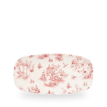 Churchill Super Vitrified Cranberry Toile Chefs Platte, ideal zum Servieren von Speisen.