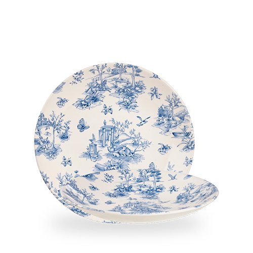 Churchill Super Vitrified Toile Prague Teller Tief 25,5cm zur Präsentation von Speisen