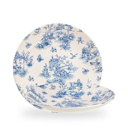 Churchill Super Vitrified Toile Prague Teller, tief, rund, 28cm, ideal für Gastronomie und Servieren