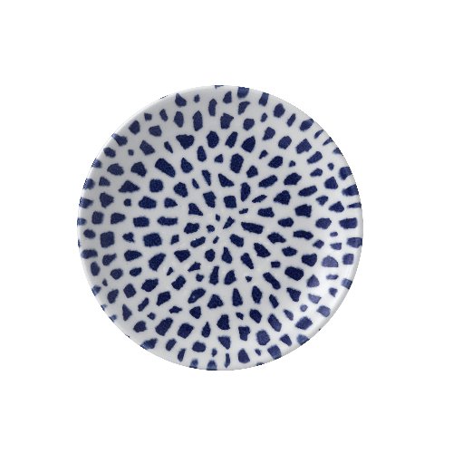Dudson Terrazzo Blue Teller Flach 21,7cm für die Präsentation von Speisen in der Gastronomie