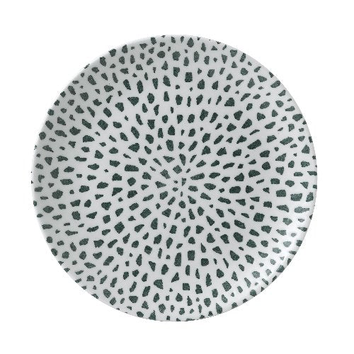 Dudson Terrazzo Green Teller Flach Coup 26cm für die gastronomische Präsentation