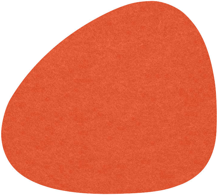Fortessa FIBERIXX ORANGE Untersetzer 10cm für Gastronomie und Outdoor