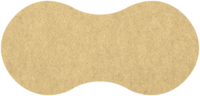 Fortessa FIBERIXX SAND Untersetzer-Twin 23x11cm für Gastronomie