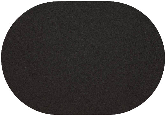 Fortessa WOLLFILZ SCHWARZ Tischset Oval 34x42cm für Gastronomie