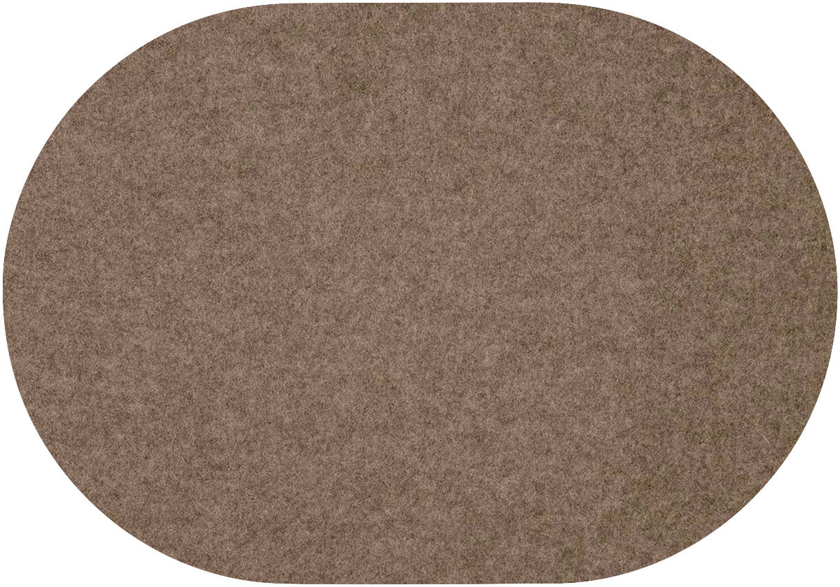 Fortessa WOLLFILZ BRAUN Tischset Oval 34x42cm für Gastronomie