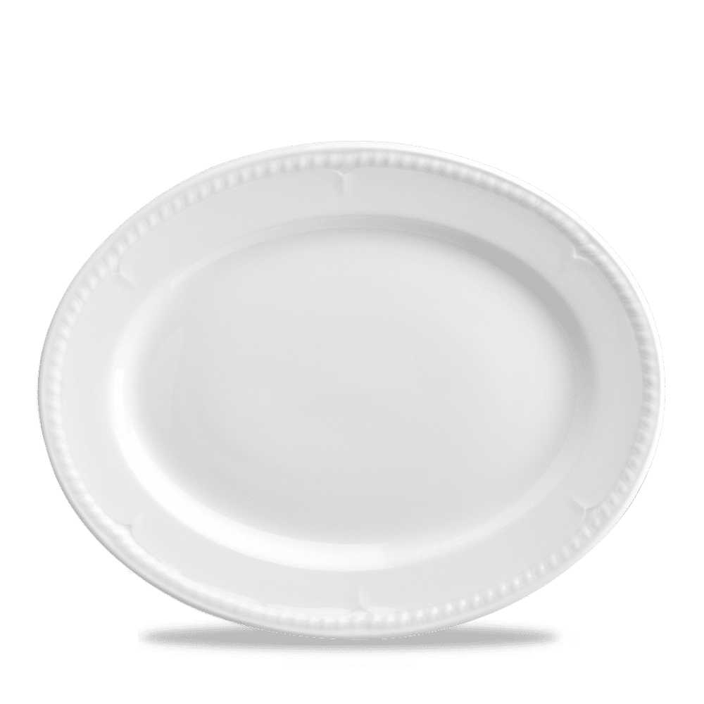 Churchill Super Vitrified Buckingham Oval Platte 30,5cm für Gastronomie